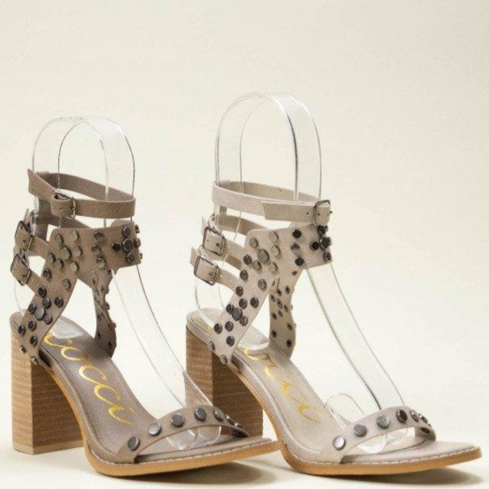 CCOCCI Celeste Studded Ankle Strap Sandal